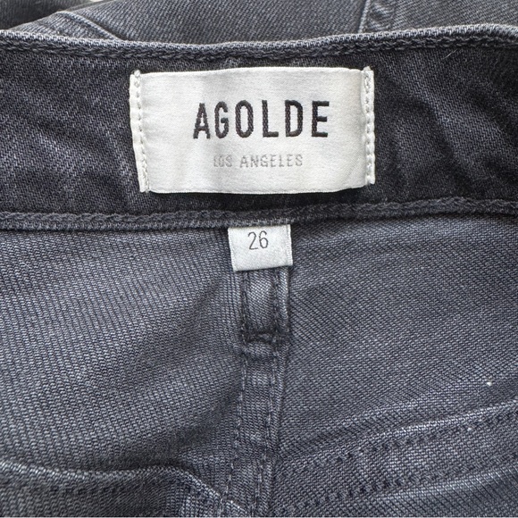 Agolde Pinch Waist High Rise Kick Flare in Panorama Wash - Picture 6 of 7
